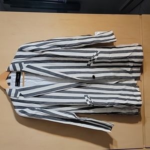 Zara Vertical Striped Long Blazer -NWT / Size Medium